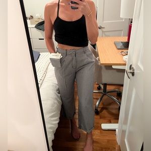 NWT Brixton checkered wide leg pants